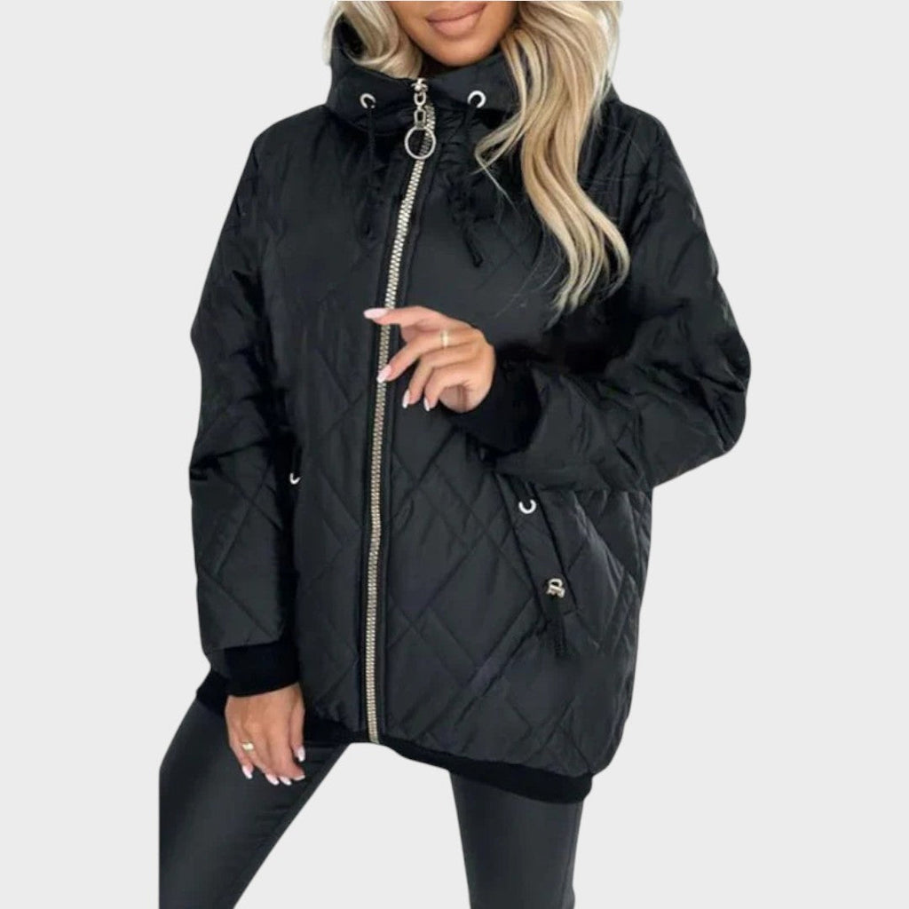 Alena | Veste matelassée à capuche avec fermeture éclair