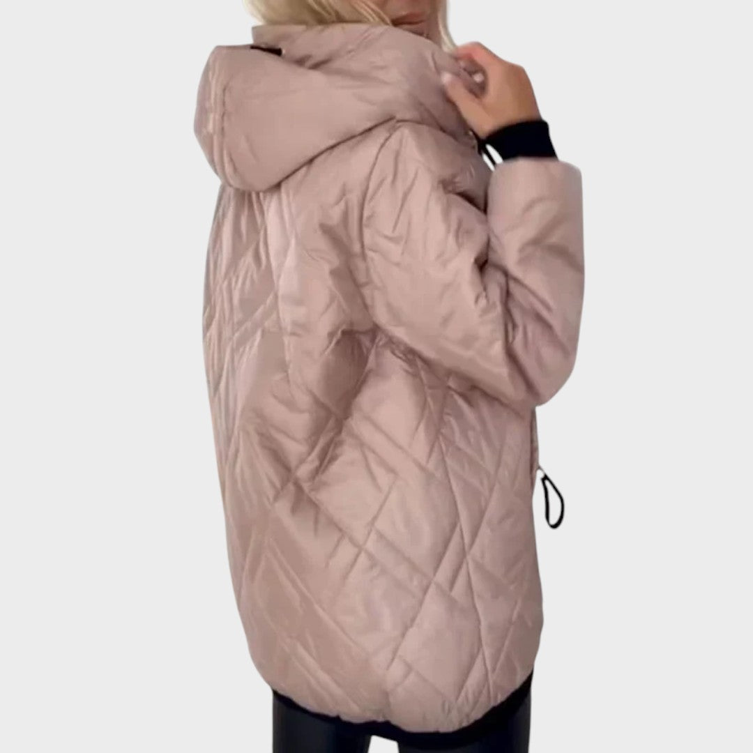 Alena | Veste matelassée à capuche avec fermeture éclair
