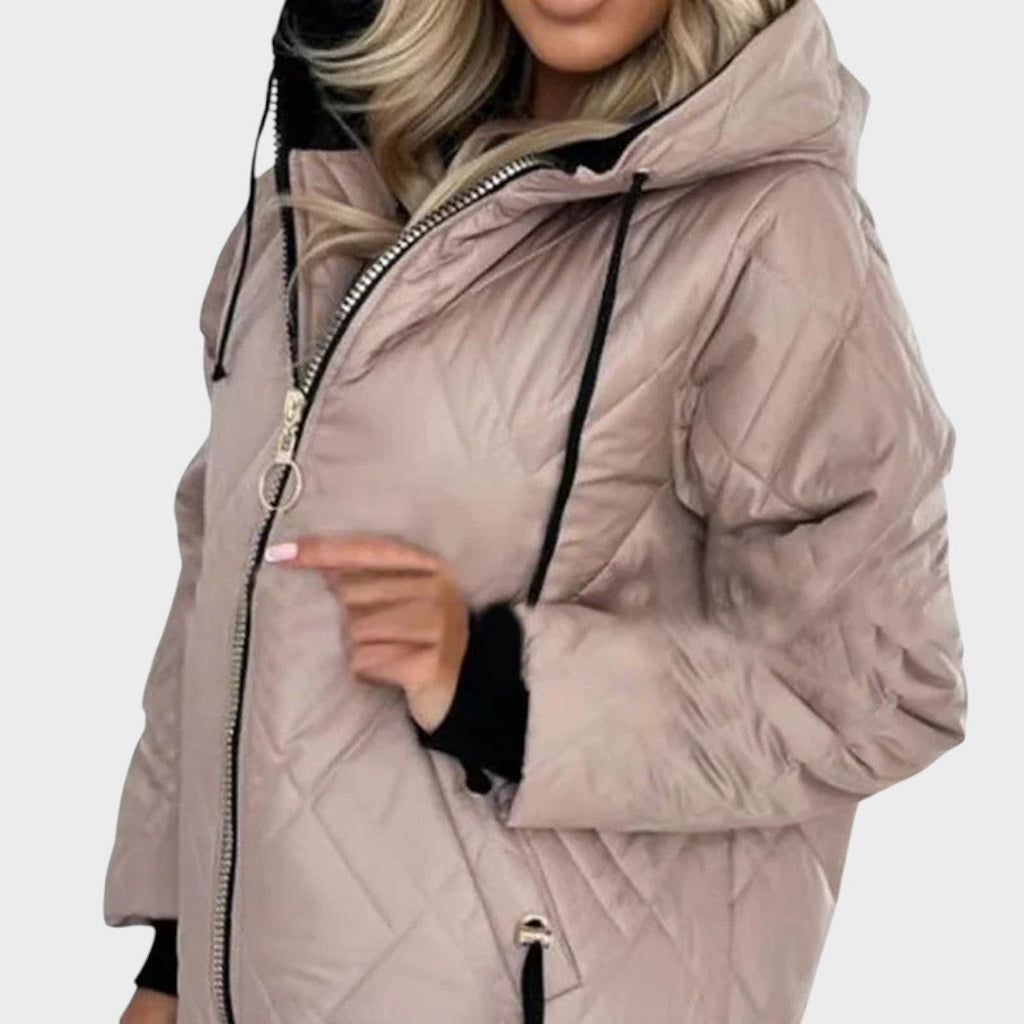 Alena | Veste matelassée à capuche avec fermeture éclair