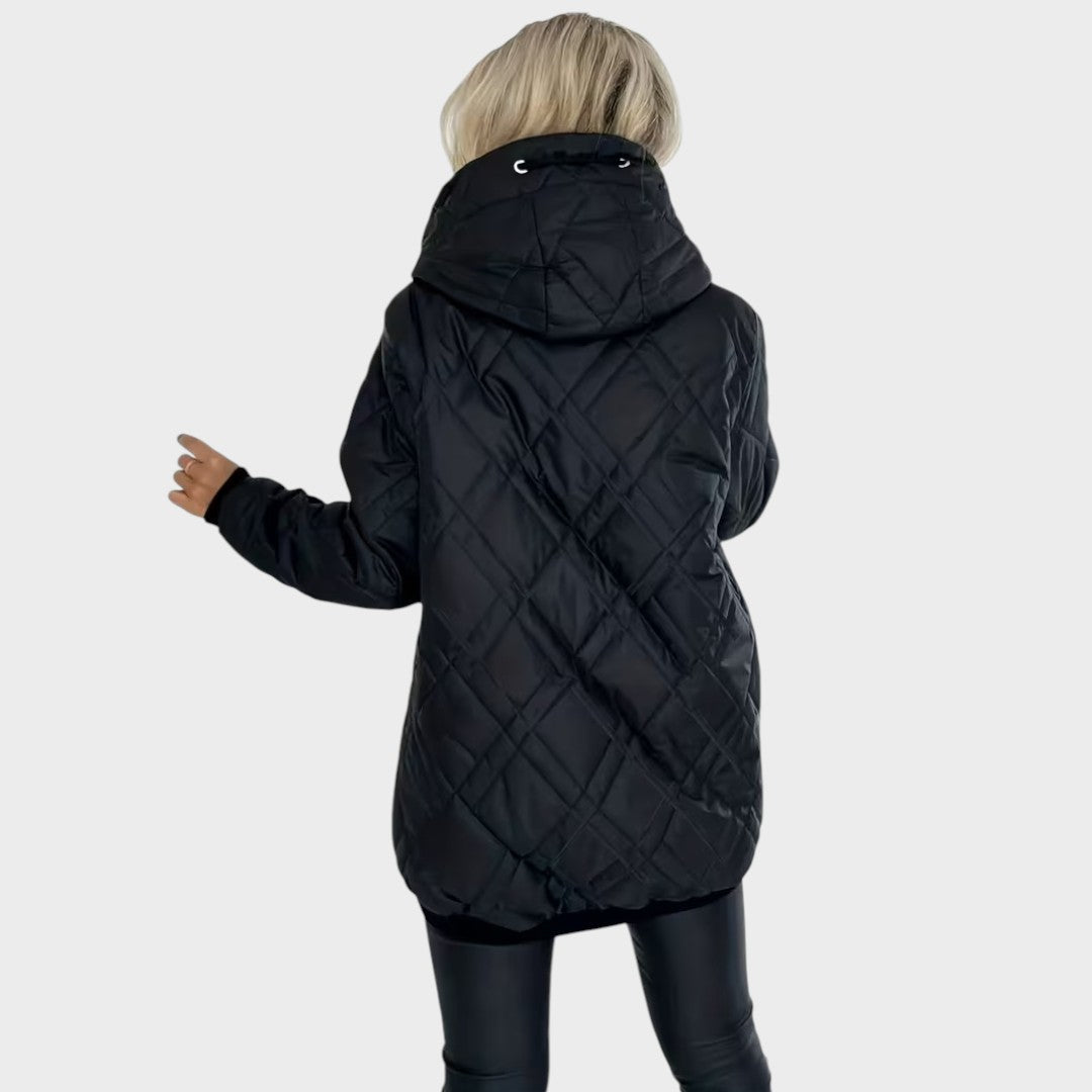Alena | Veste matelassée à capuche avec fermeture éclair