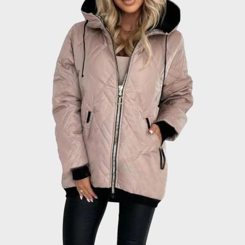 Alena | Veste matelassée à capuche avec fermeture éclair