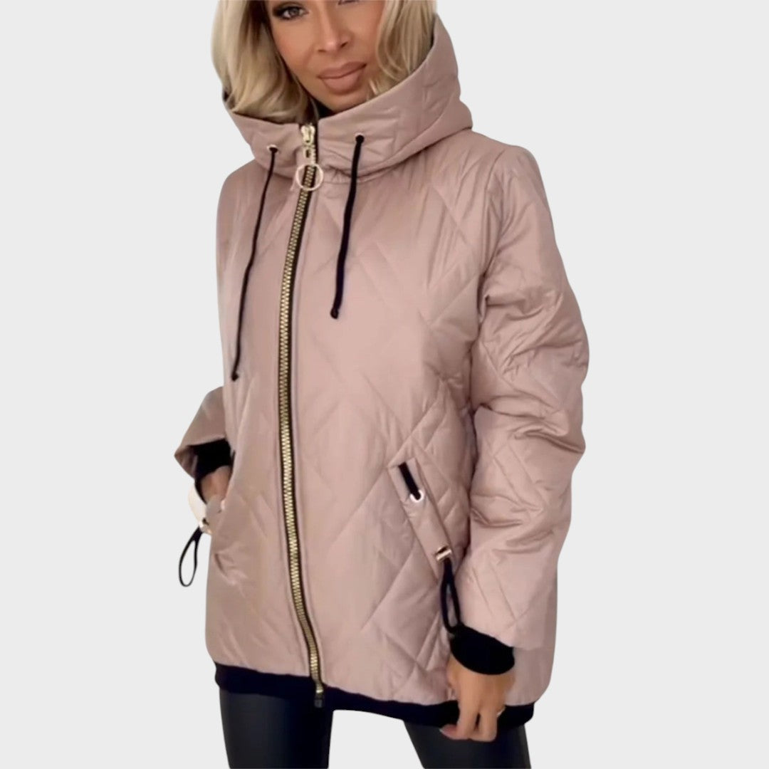 Alena | Veste matelassée à capuche avec fermeture éclair