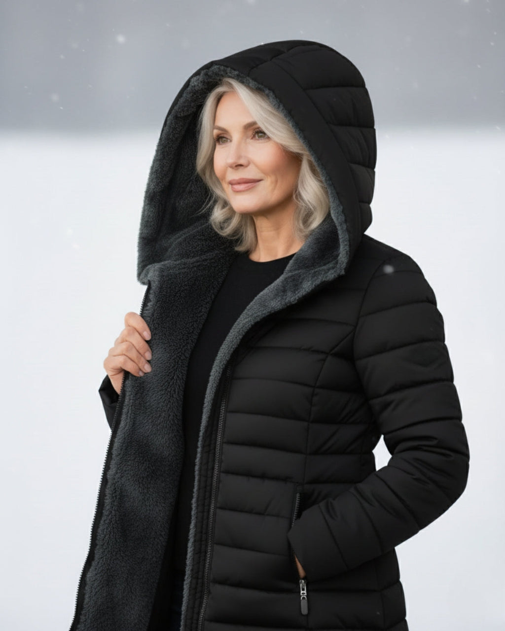 Monika | Veste matelassée avec doublure en polaire douce