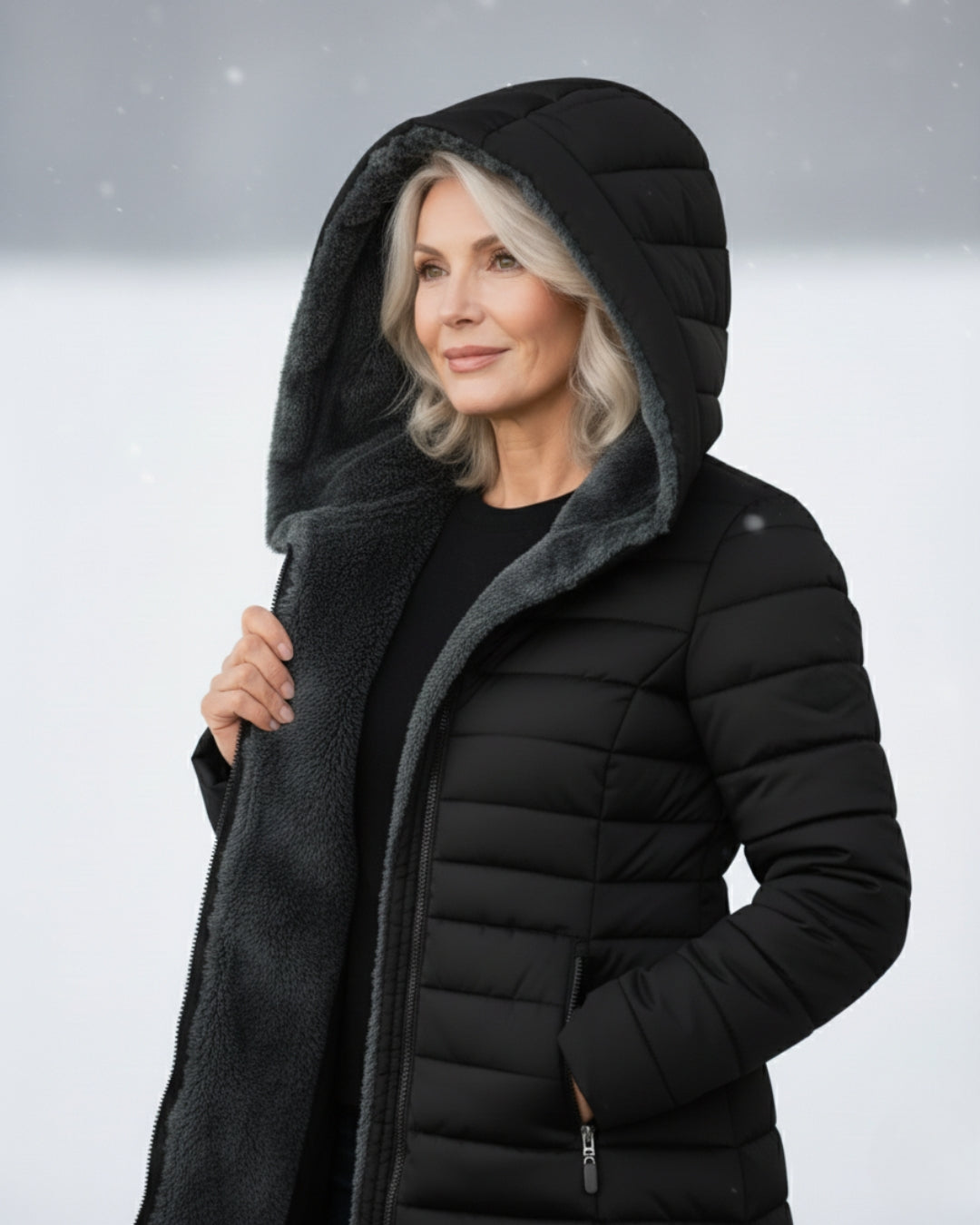 Monika | Veste matelassée avec doublure en polaire douce