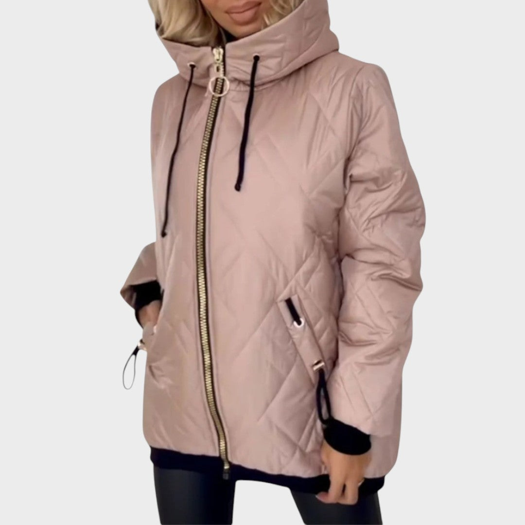 Alena | Veste matelassée à capuche avec fermeture éclair