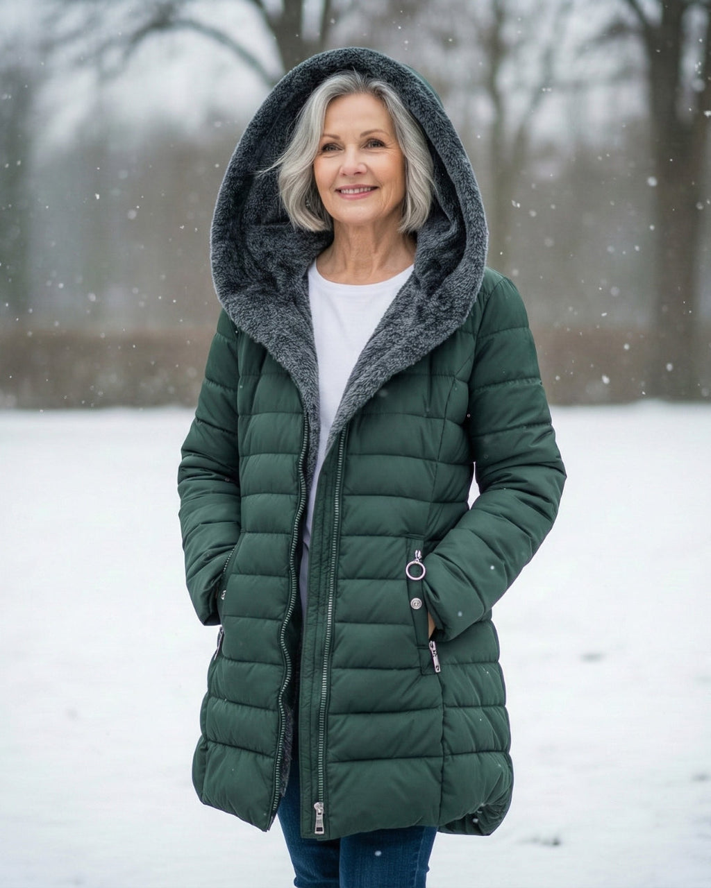 Monika | Veste matelassée avec doublure en polaire douce