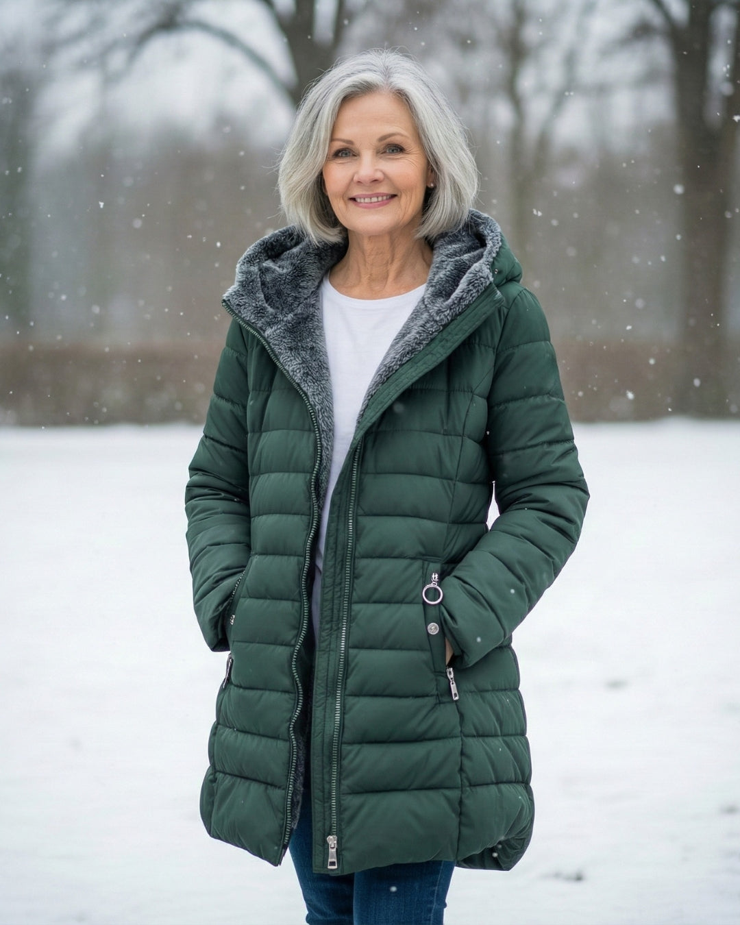 Monika | Veste matelassée avec doublure en polaire douce