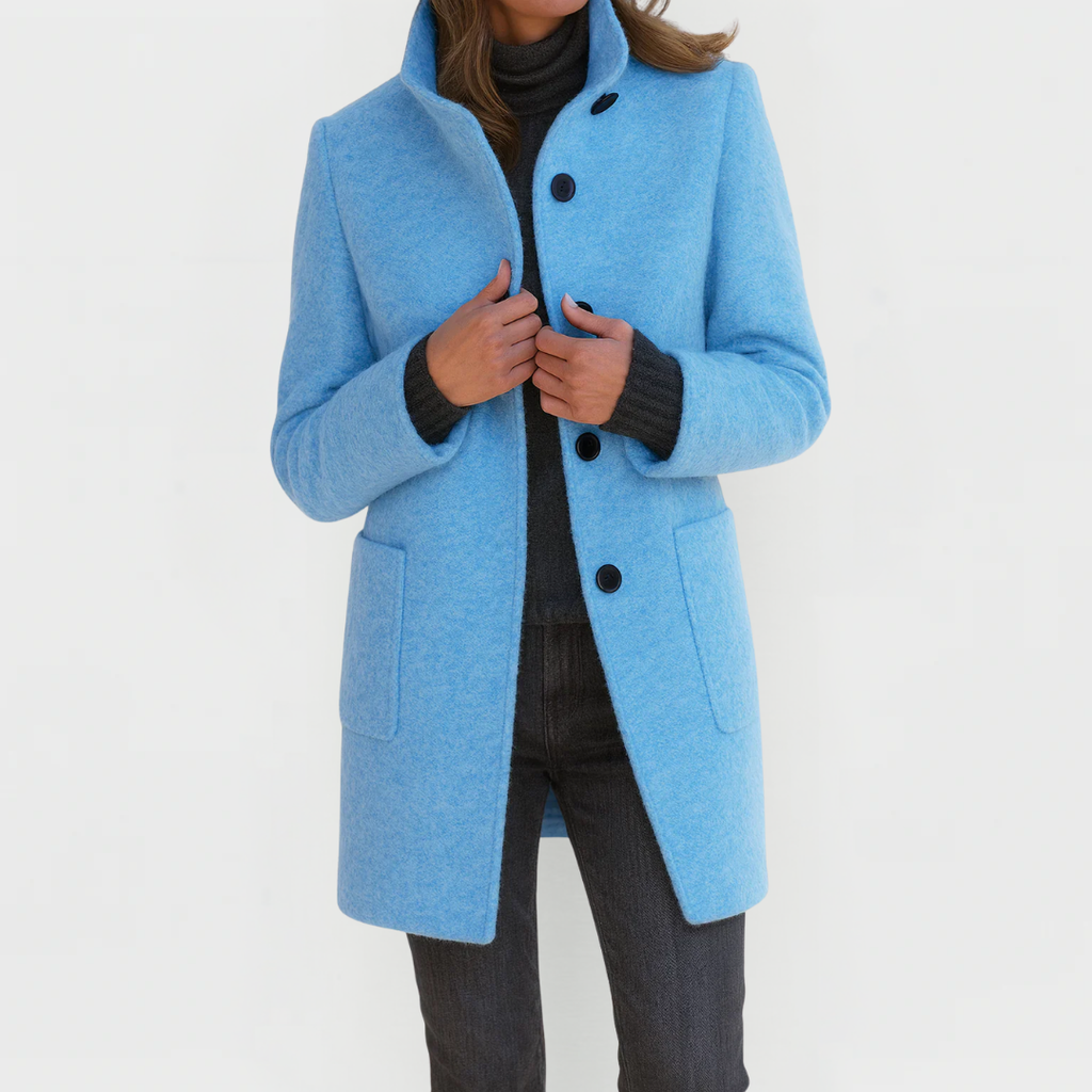 Michaela | Élégant Manteau Midi en Laine