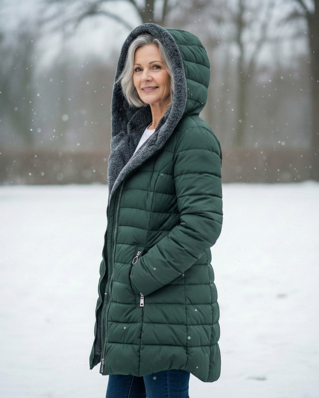Monika | Veste matelassée avec doublure en polaire douce