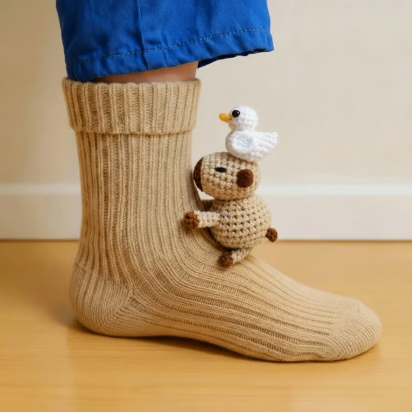 Chaussettes Ludiques aux Motifs Animaliers