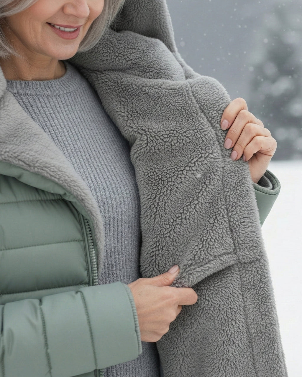 Monika | Veste matelassée avec doublure en polaire douce