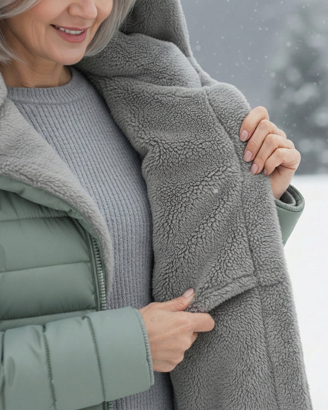 Monika | Veste matelassée avec doublure en polaire douce