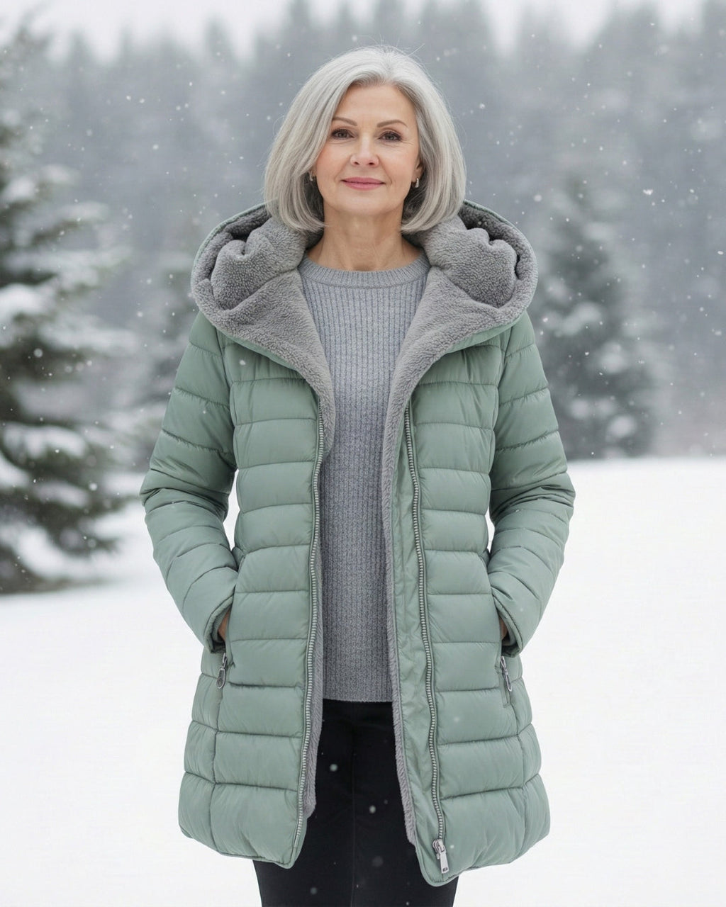 Monika | Veste matelassée avec doublure en polaire douce