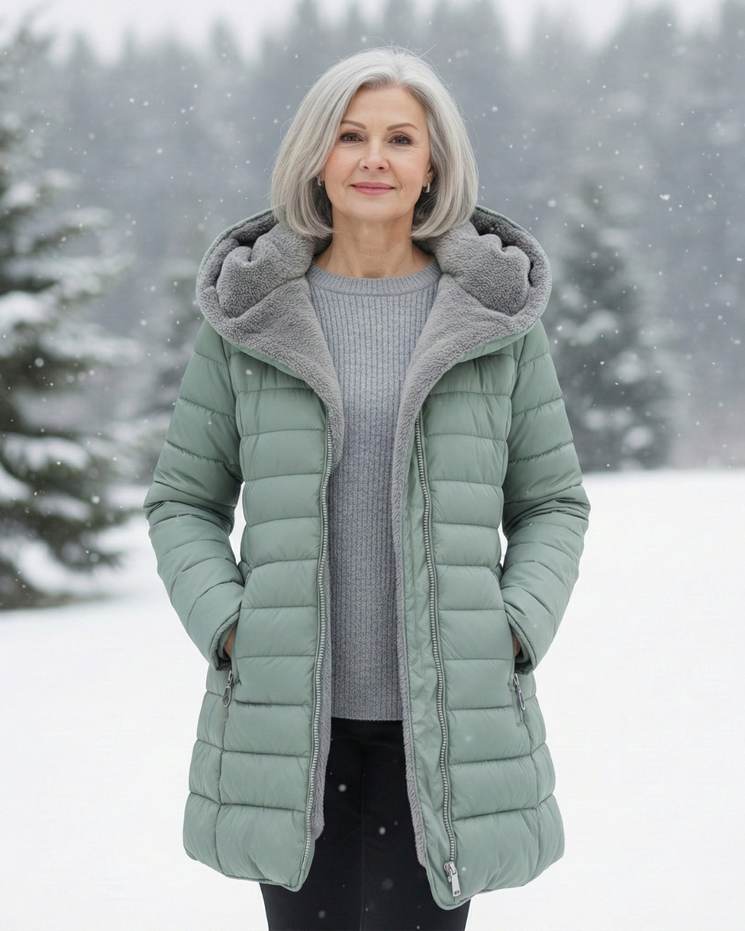 Monika | Veste matelassée avec doublure en polaire douce