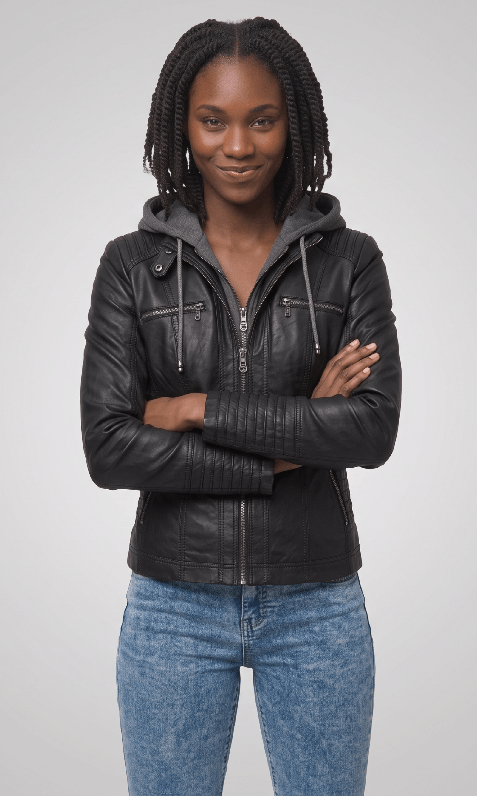Julie | Veste de Biker en Cuir Ajustée et Élégante pour Femmes
