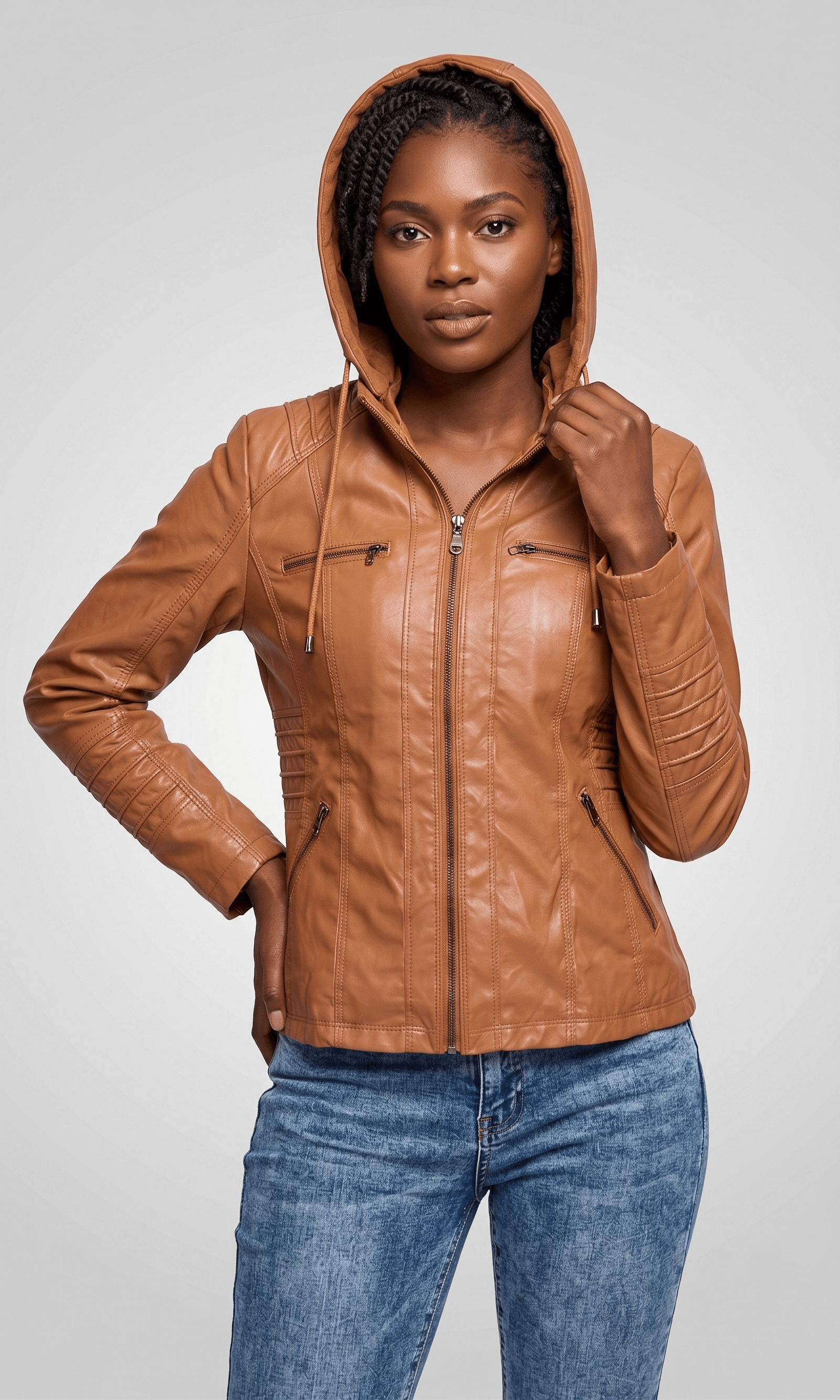 Julie | Veste de Biker en Cuir Ajustée et Élégante pour Femmes