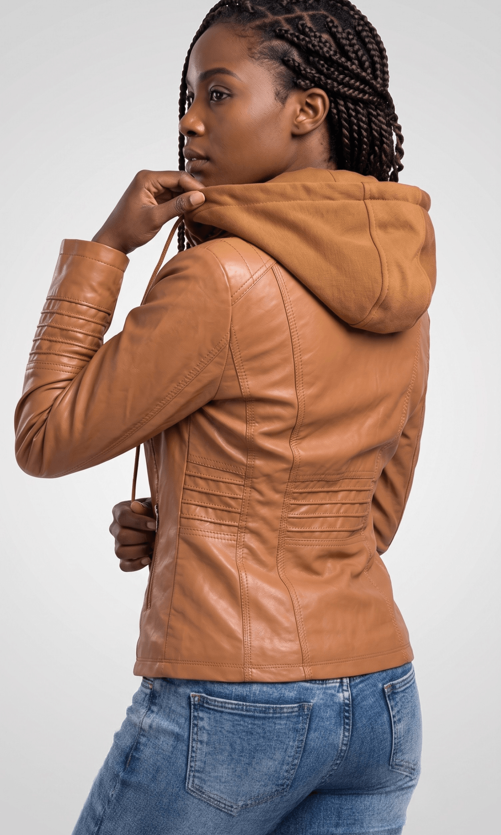Julie | Veste de Biker en Cuir Ajustée et Élégante pour Femmes