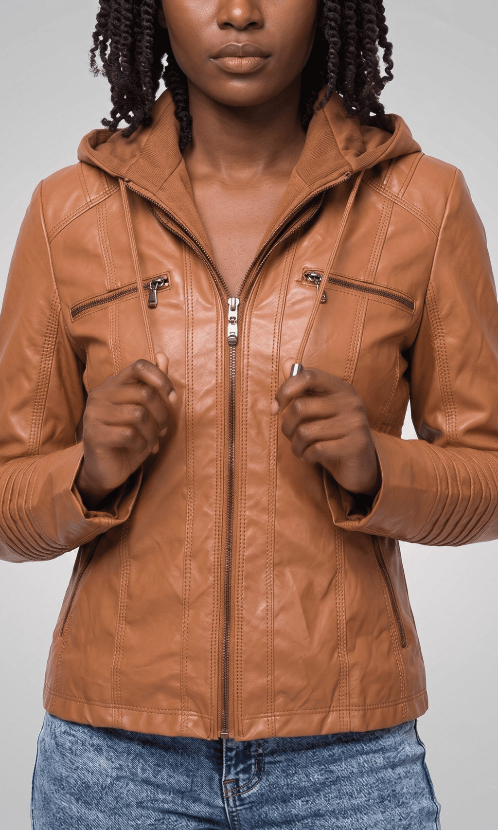 Julie | Veste de Biker en Cuir Ajustée et Élégante pour Femmes
