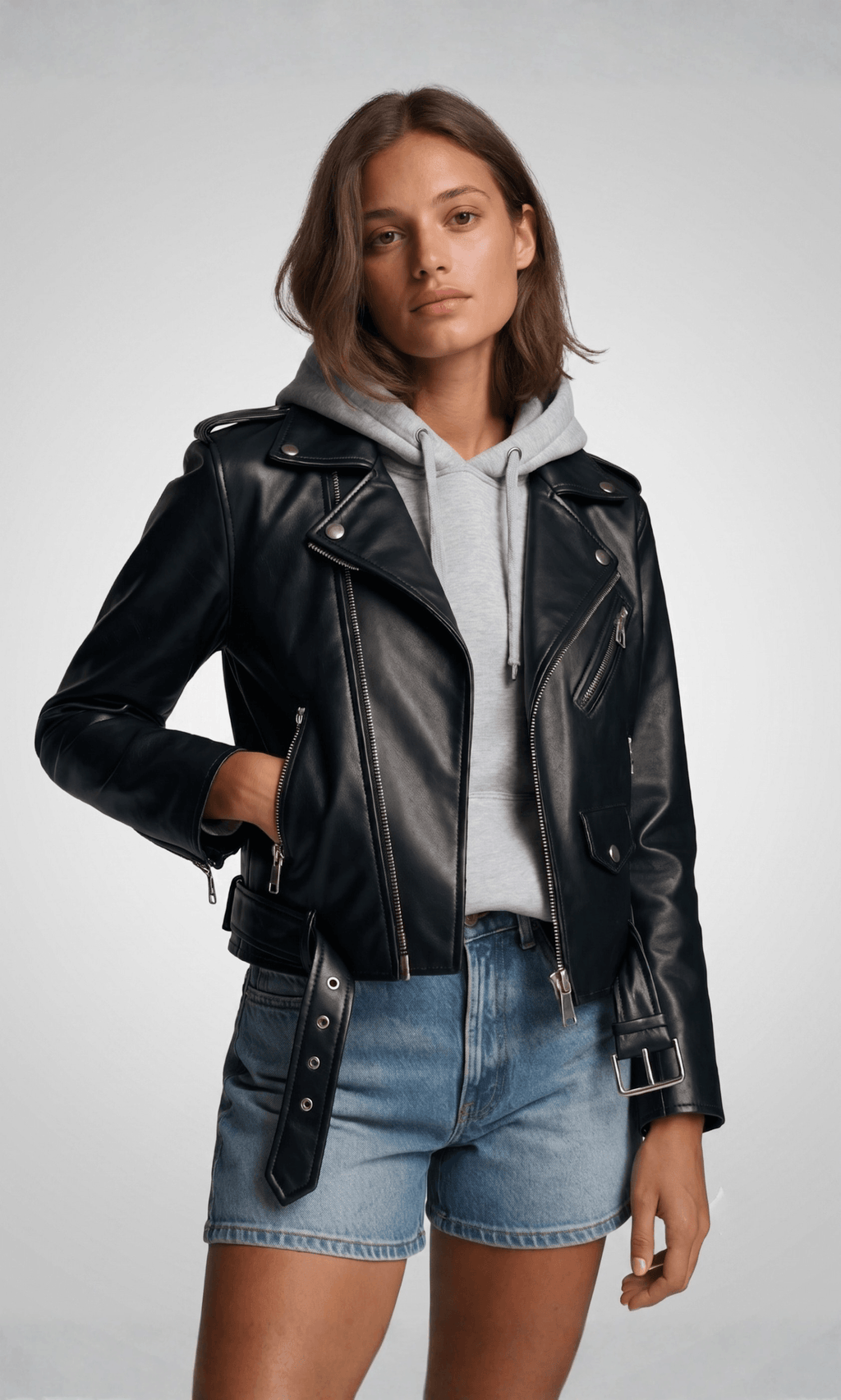 Cuir Louise - Veste Élégante