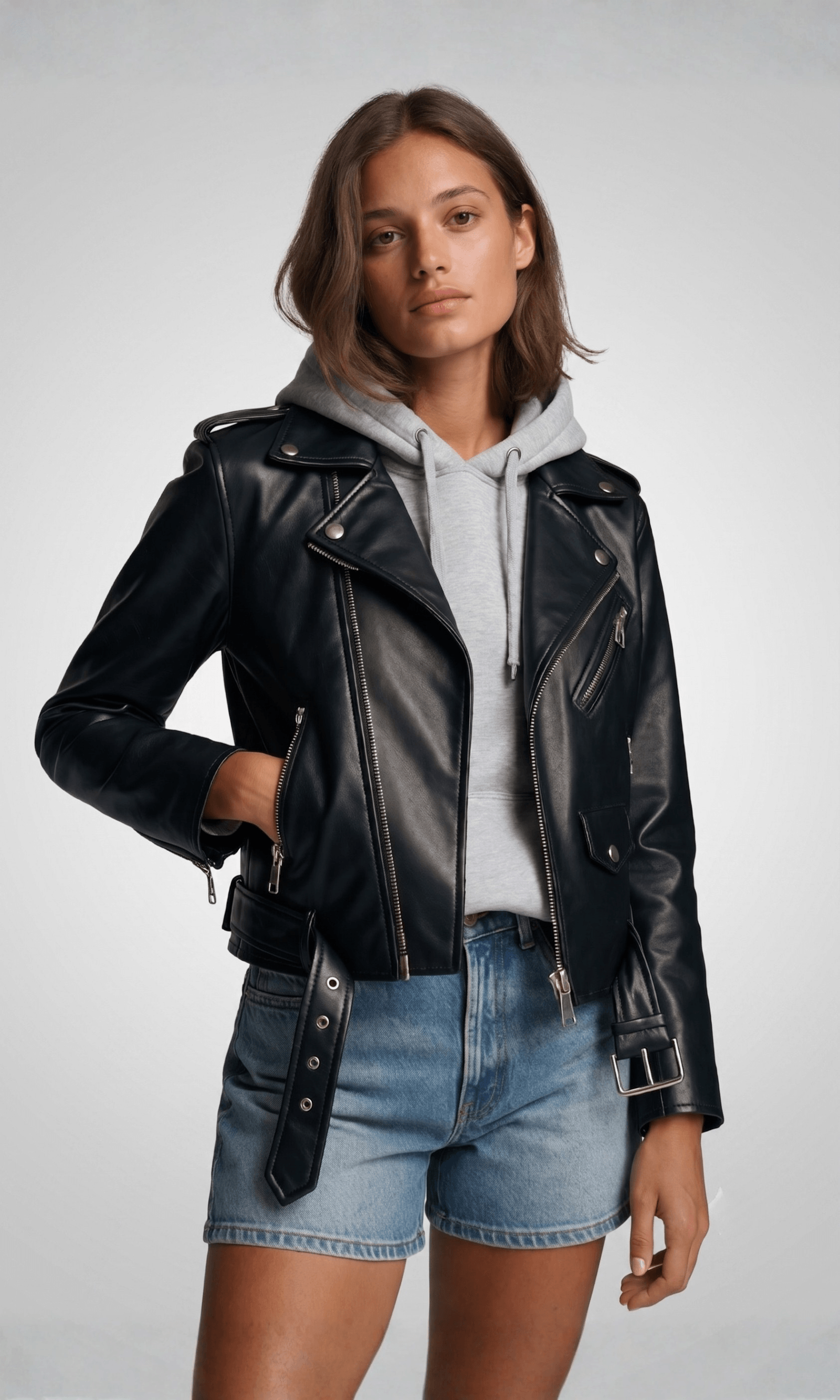 Cuir Louise - Veste Élégante