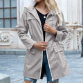 Martina | Manteau cintré imperméable avec capuche