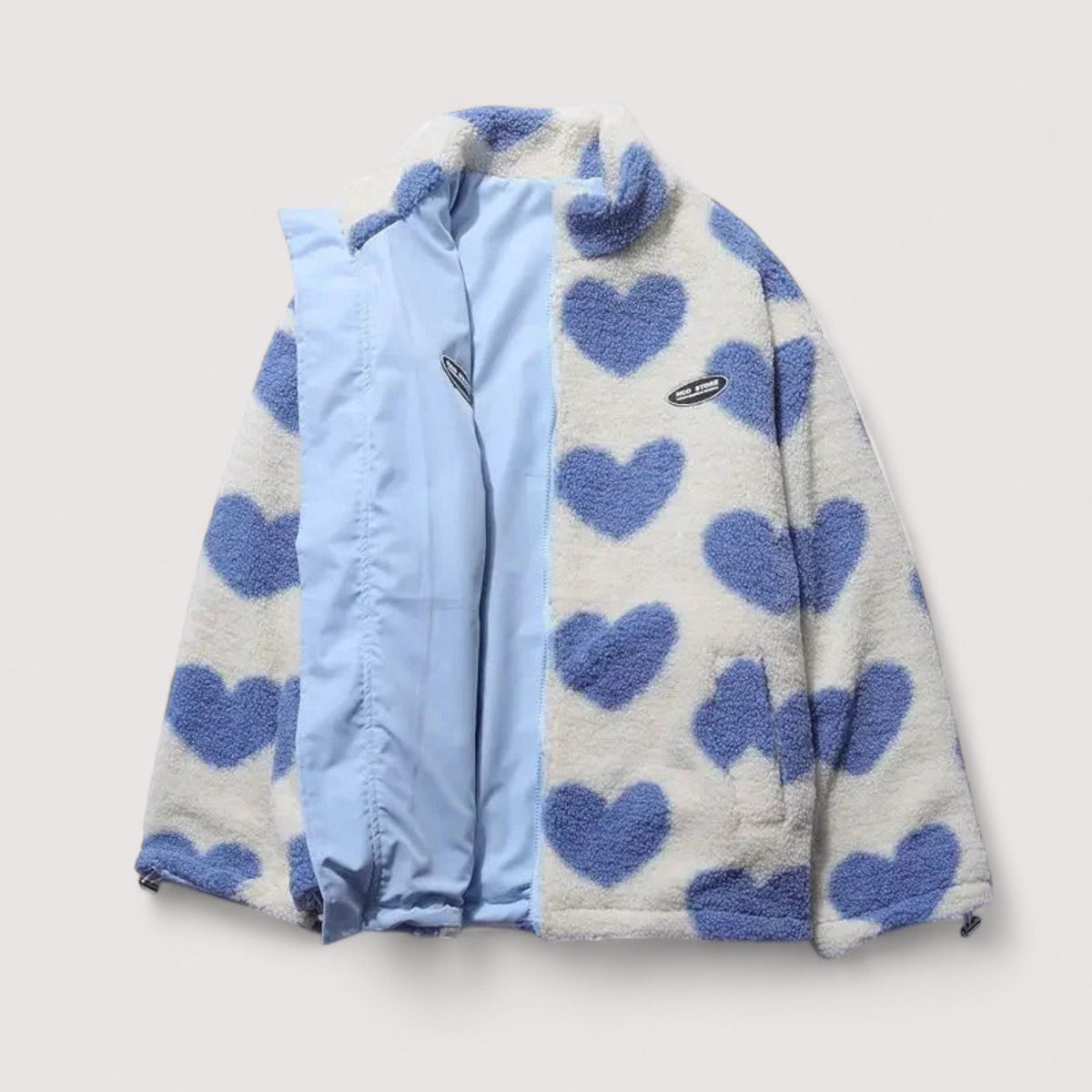 Ivana | Veste réversible à motifs de cœurs