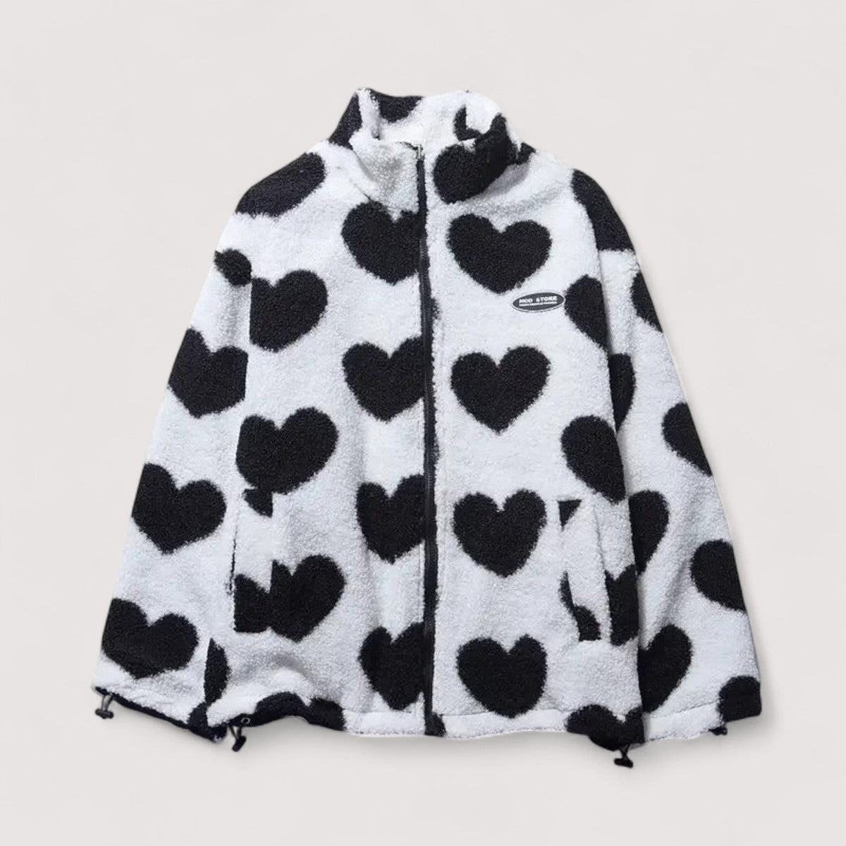 Ivana | Veste réversible à motifs de cœurs