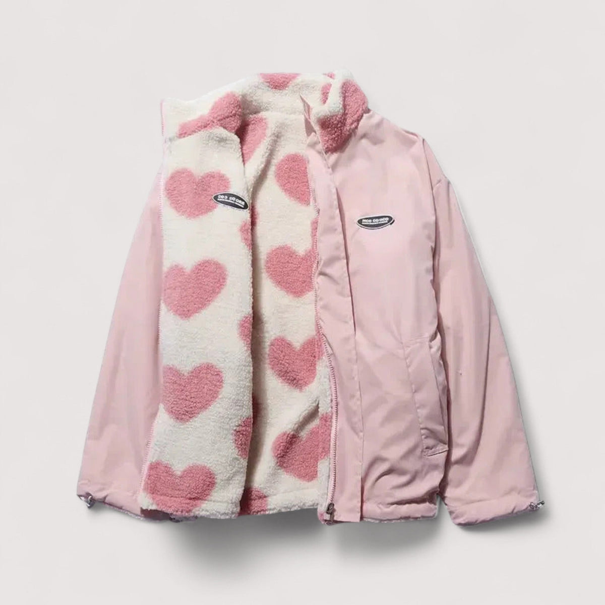 Ivana | Veste réversible à motifs de cœurs