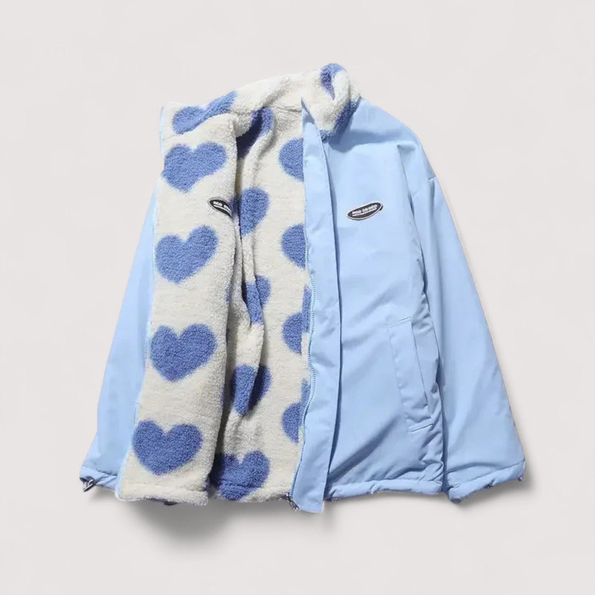 Ivana | Veste réversible à motifs de cœurs