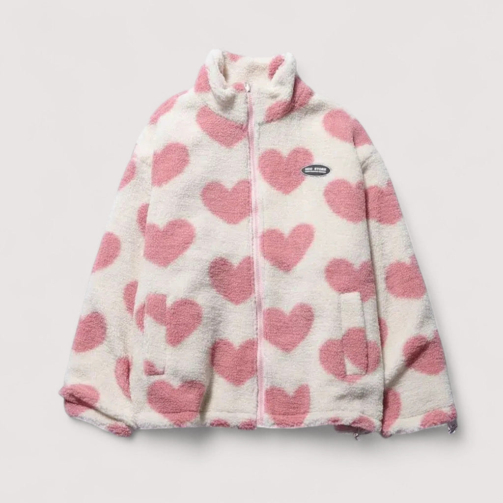 Ivana | Veste réversible à motifs de cœurs
