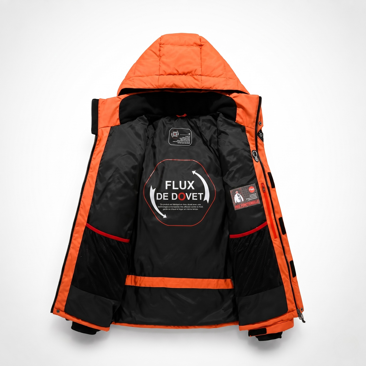 Sacha | Veste d'hiver rembourrée pour homme et femme à capuche amovible, coupe-vent et doublure épaisse