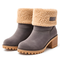 Dorothée | Bottines fourrées pour femme à tige doublée et semelle antidérapante