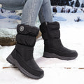 Bottes d'hiver fourrées pour femme, Doublure chaude et semelle crantée
