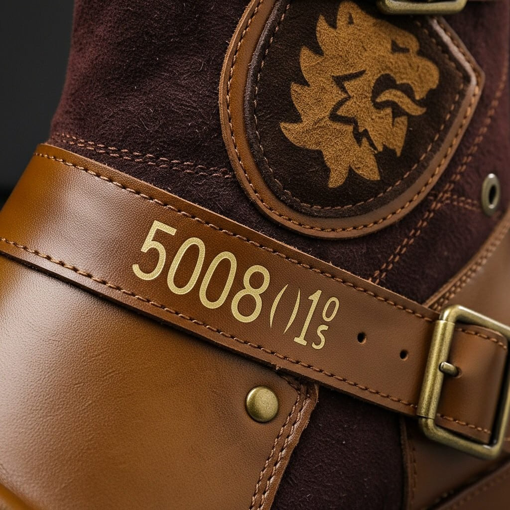 Bottes en cuir et daim marron pour femme, Élégantes et intemporelles