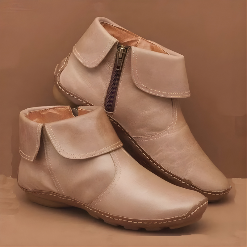 Bottes orthopédiques haut de gamme et résistantes à l'eau pour femme, coloris marron