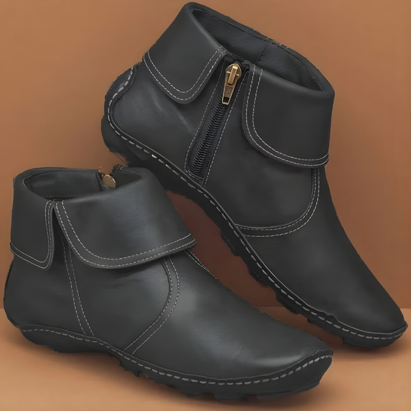 Bottes orthopédiques haut de gamme et résistantes à l'eau pour femme, coloris marron
