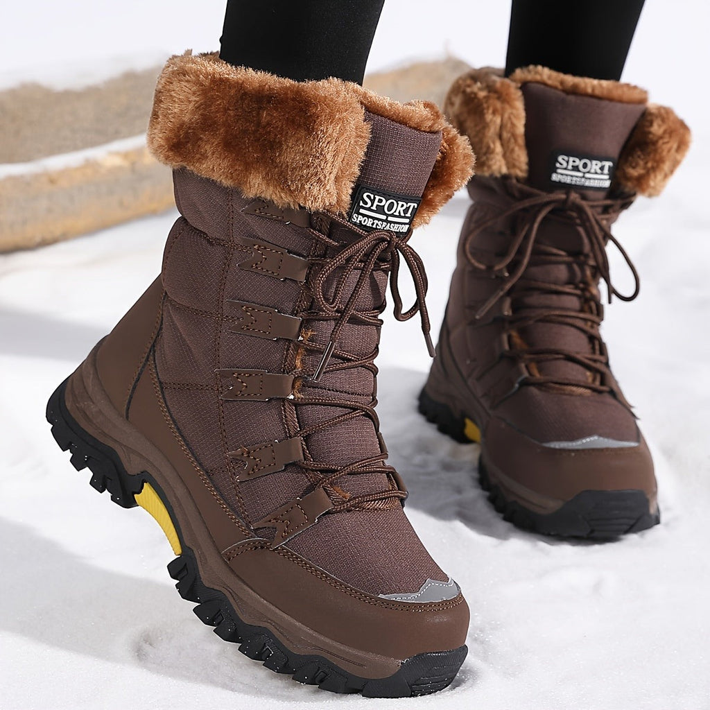 Bottines à semelles épaisses pour femme, style urbain