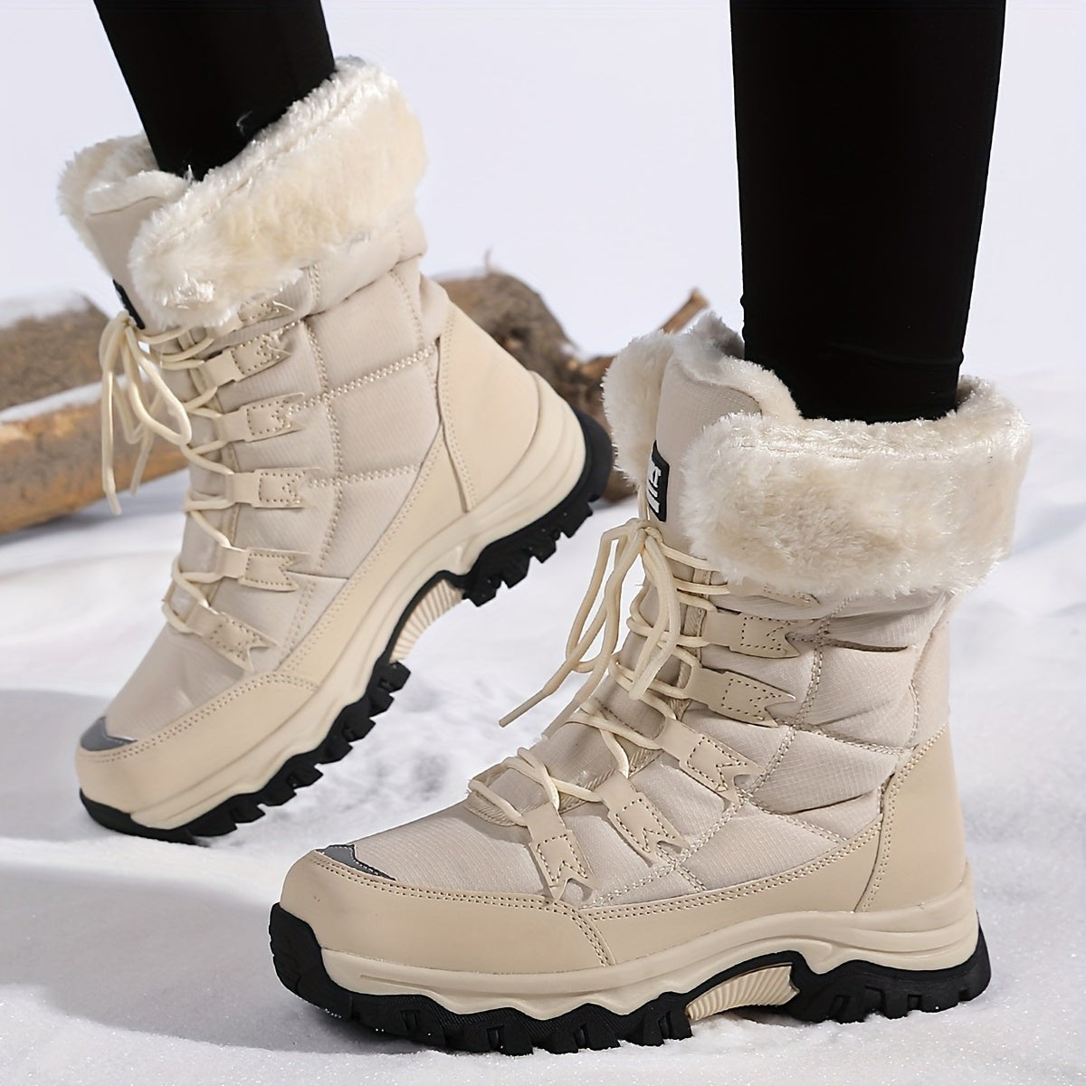 Bottines à semelles épaisses pour femme, style urbain