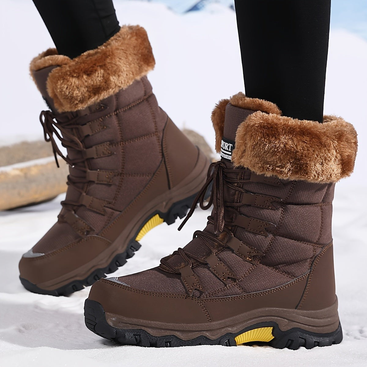 Bottines à semelles épaisses pour femme, style urbain