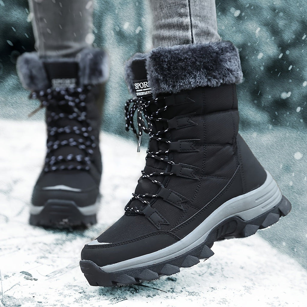 Bottines à semelles épaisses pour femme, style urbain