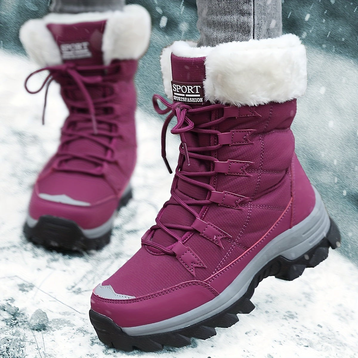 Bottines à semelles épaisses pour femme, style urbain