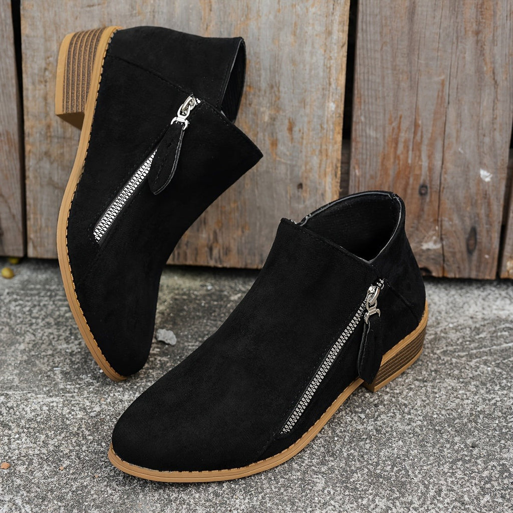 Bottines à zip latéral pour femme, Usage quotidien