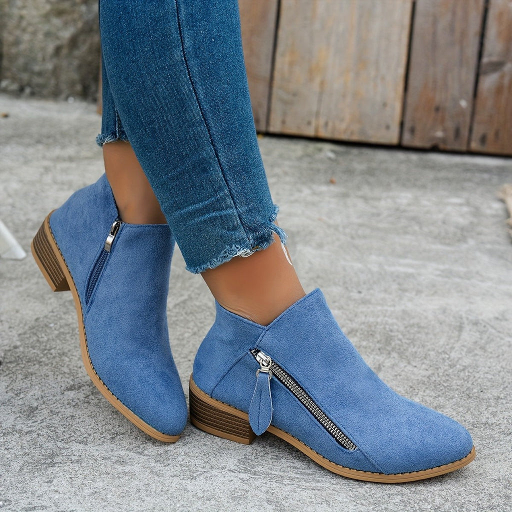 Bottines à zip latéral pour femme, Usage quotidien