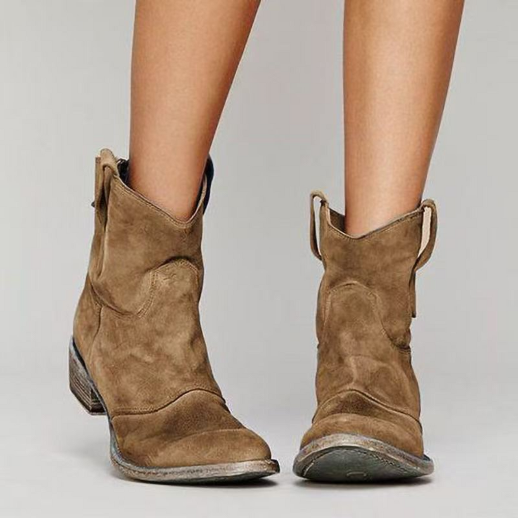 Bottines élégantes marron pour femme, Bottines de tous les jours