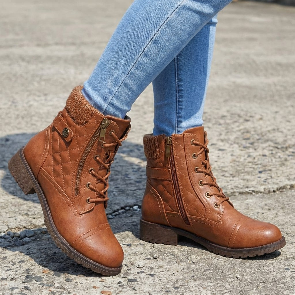 Bottines en cuir femme Ancona