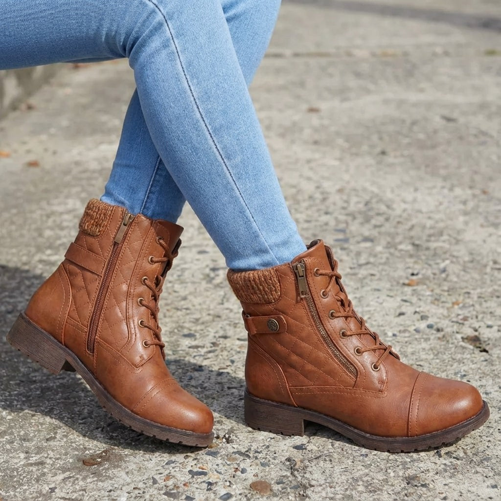 Bottines en cuir femme Ancona