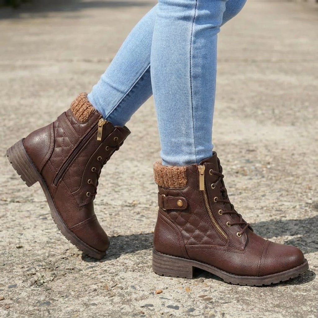 Bottines en cuir femme Ancona