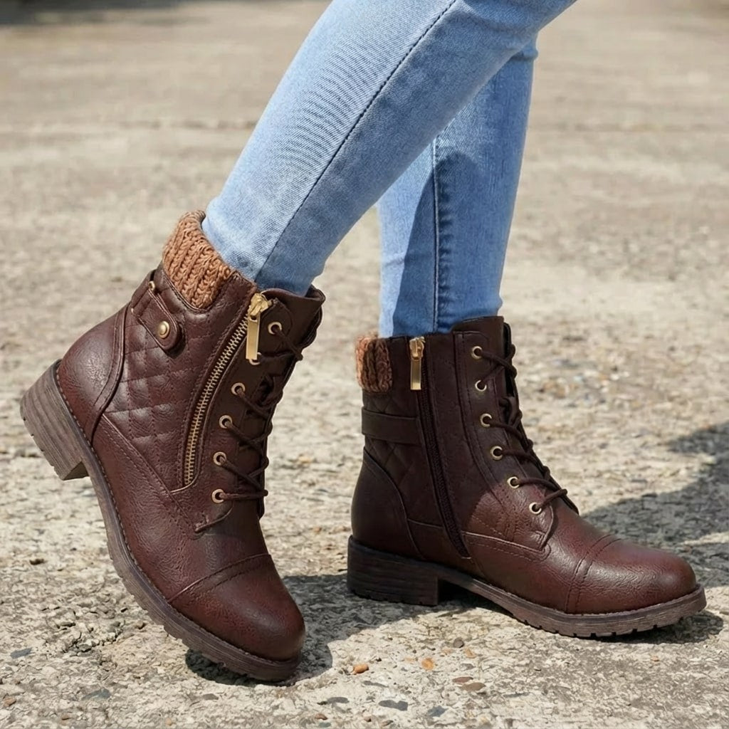 Bottines en cuir femme Ancona