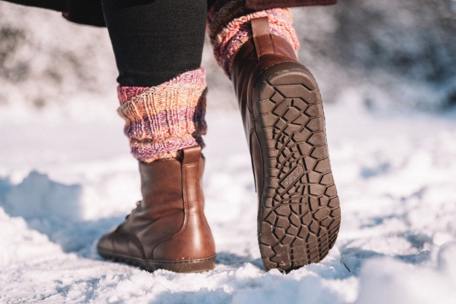 Bottines en cuir végane femme QUINTIC Winter, doublure coton