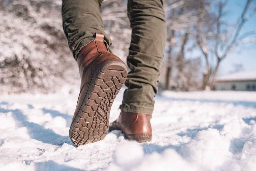 Bottines en cuir végane femme QUINTIC Winter, doublure coton